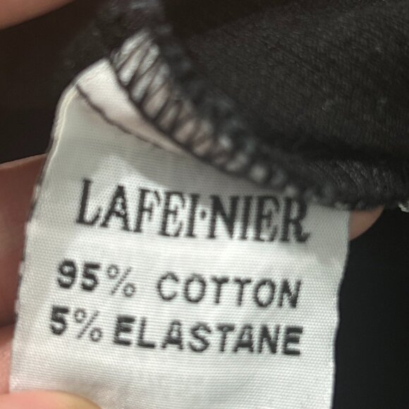 Vtg Lafei-Nier Black Corduroy Jacket 14 Floral Embroidery Whimsigoth Edgy Witchy - Picture 6 of 6